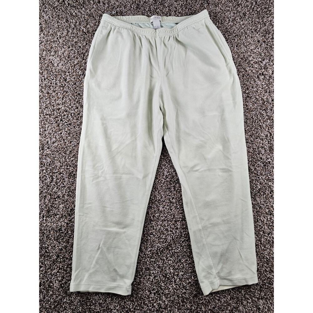 Koret Petites Womens Sz PL Pull On Elastic Waist Sweatpants Light Green